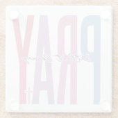 Pray Glazen Onderzetter (Achterkant)