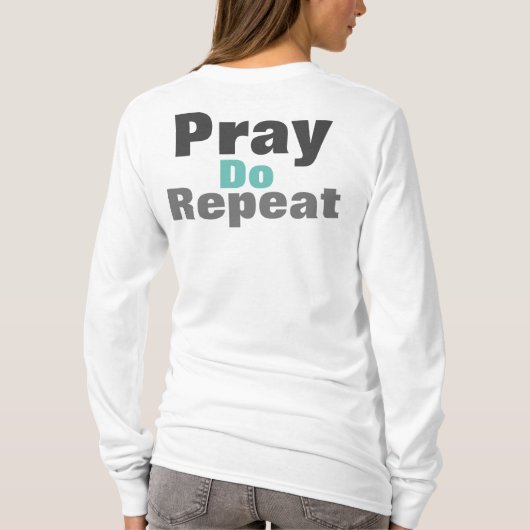 Pray Hard Fast Vaak T-shirt (Achterkant)