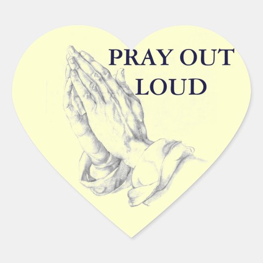 PRAY HART STICKER (Voorkant)