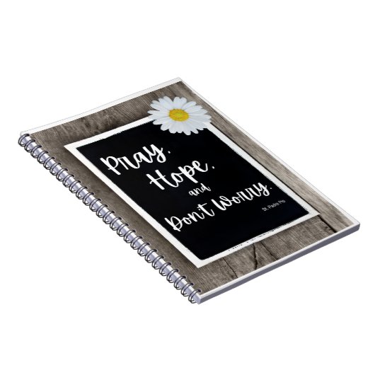 Pray, Hope en Don't Worry Pyer Journal Notitieboek (Rechterzijde)
