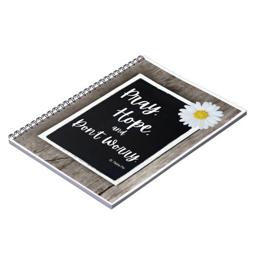 Pray, Hope en Don't Worry Pyer Journal Notitieboek (Linkerzijde)