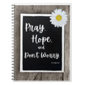 Pray, Hope en Don't Worry Pyer Journal Notitieboek (Voorkant)