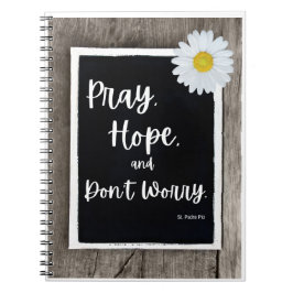 Pray, Hope en Don't Worry Pyer Journal Notitieboek
