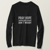 Pray Hope en Don't Worry T-Shirt Padre Pio (Design voorkant)