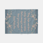 Pray, Hope, en maak je geen zorgen over St. Padre  Fleece Deken (Voorkant (Horizontaal))