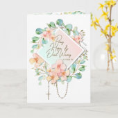 Pray Hope maakt Padre Pio niet zorgen Kaart (Gele Bloem)