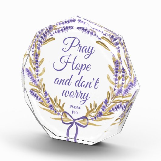 Pray Hope maakt zich geen zorgen over Inspirerend  Fotoblokken (Rechts)