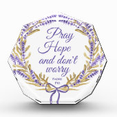 Pray Hope maakt zich geen zorgen over Inspirerend  Fotoblokken (Voorkant)