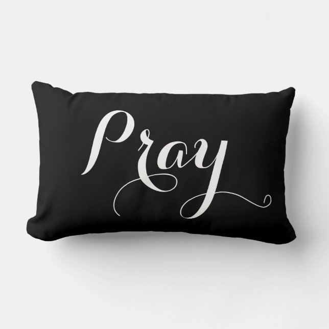  PRAY in scriptletters | Kussen (Voorkant)