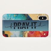 Pray it Forward Christelijke iPhone Case (Achterkant (horizontaal))