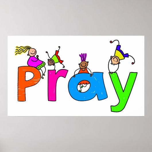 Pray Kinder Poster (Voorkant)