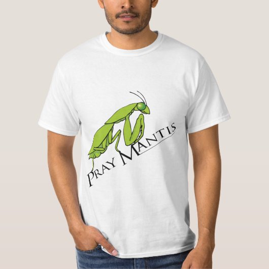 Pray Mantis green mannen insect t t-shirt (Voorkant)