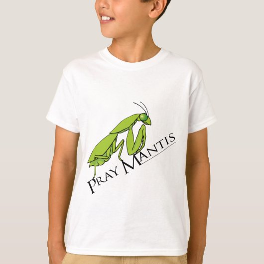 Pray Mantis groene jongens insect t t-shirt (Voorkant)