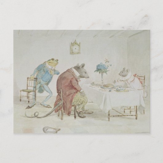 Pray, Miss Mouse, wil je ons wat bier geven? Briefkaart (Voorkant)