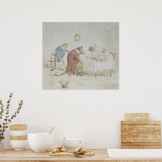 Pray, Miss Mouse, wil je ons wat bier geven? Poster (Keuken)