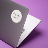 Pray More Worry Less – Minimal Christian Sticker