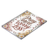 Pray more worry less notebook  notitieboek (Linkerzijde)