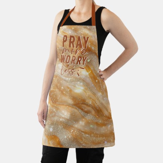 Pray More Worry Less Schort (Insitu)