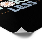 Pray More Worry Less Sunflower Motivation Poster (Hoek)