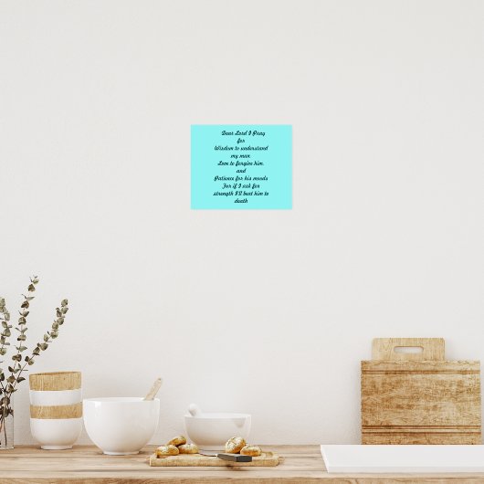 Pray of Help Poster (Keuken)