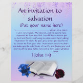 Pray of Invitation to Christus Personalized Paper (Voorkant)