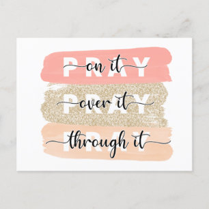 Pray On it Card Religieuze Card Briefkaart