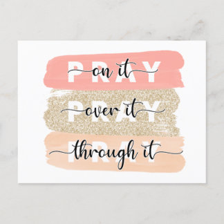 Pray On it Card Religieuze Card Briefkaart