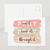 Pray On it Card Religieuze Card Briefkaart (Voorkant / Achterkant)
