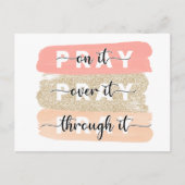 Pray On it Card Religieuze Card Briefkaart (Voorkant)