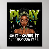 Pray On It Over Through Faith Melanin Queen Christ Poster (Voorkant)