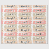 Pray on it Religieuze Christelijke Wrapping Paper Cadeaupapier (Vlak)