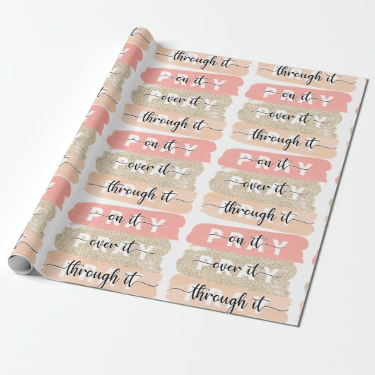 Pray on it Religieuze Christelijke Wrapping Paper Cadeaupapier (Uitgerold)