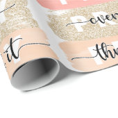 Pray on it Religieuze Christelijke Wrapping Paper Cadeaupapier (Rol Hoek)