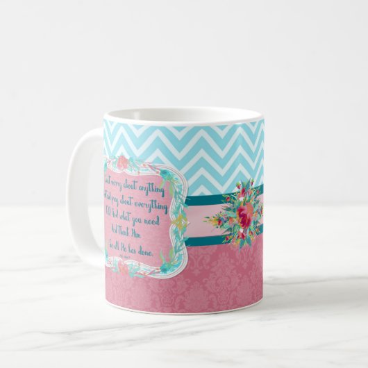 Pray over Alles-Mok Koffiemok (Voorkant links)