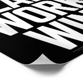 Pray Plan Work Win- Faith Hustle Christian Motivat Poster (Hoek)