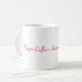 Pray plus koffie koffiemok (Voorkant links)