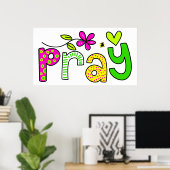 Pray Poster (Thuiskantoor)