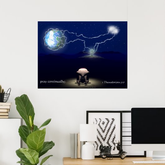 Pray Poster (Thuiskantoor)