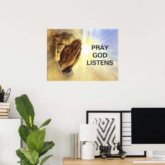 Pray Poster (Thuiskantoor)