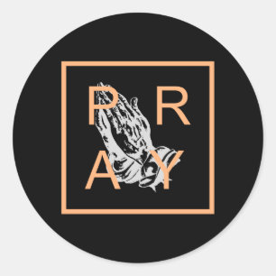 PRAY RONDE STICKER