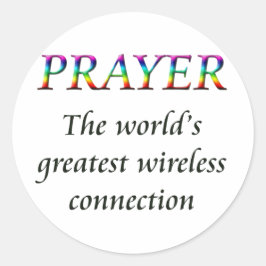PRAY RONDE STICKER