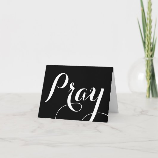 PRAY-scriptletters | Kaart (Voorkant)