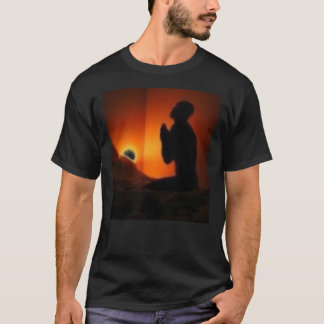 PRAY SILOHETTE BLACK T-SHIRT