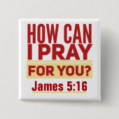 Pray Square Button (Voorkant)