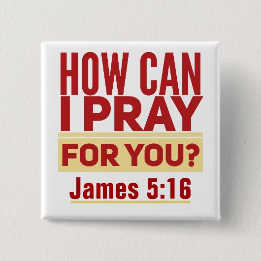 Pray Square Button (Voorkant)