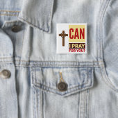 Pray Square Button (In situ)