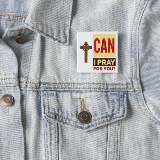 Pray Square Button (In situ)
