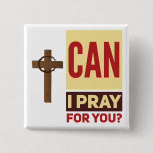 Pray Square Button