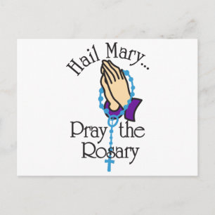 Pray the Rosary Briefkaart