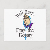 Pray the Rosary Briefkaart (Voorkant)